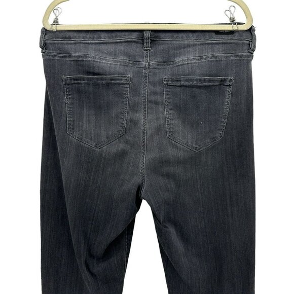 Liverpool The High-Rise Ankle Distressed Gray Denim Skinny Jeans 14/32 - Picture 5 of 12